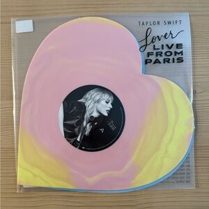 Taylor Swift Lover Live From Paris Heart Vinyl